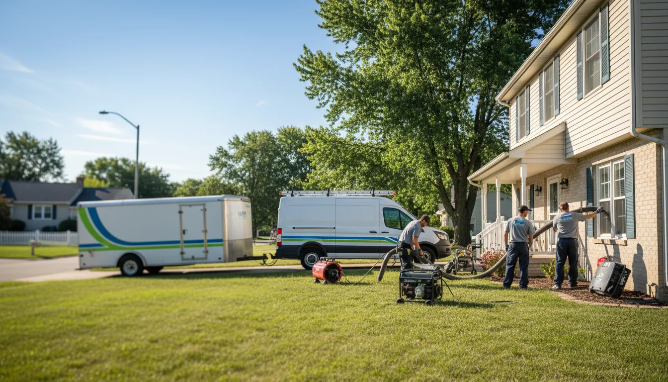 Flooded Basement Restoration And Cleanup With Repair in Fort Recovery, OH near me